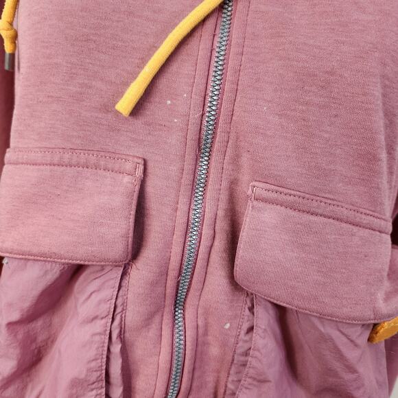 SOLD Jordan Women's Off Court BBall Hoodie Hooded Jacket Size Medium Mauve Pink - Picture 6 of 11